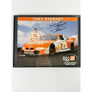 Tony Stewart Signed NASCAR Home Depot No. 20 Pontiac Framed Photo Display